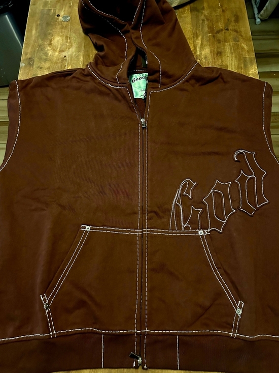 Godspeed Other - Godspeed Brown Zip-Up Hoodie